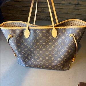 Louis Vuitton Monogram Tote in Brown and Tan